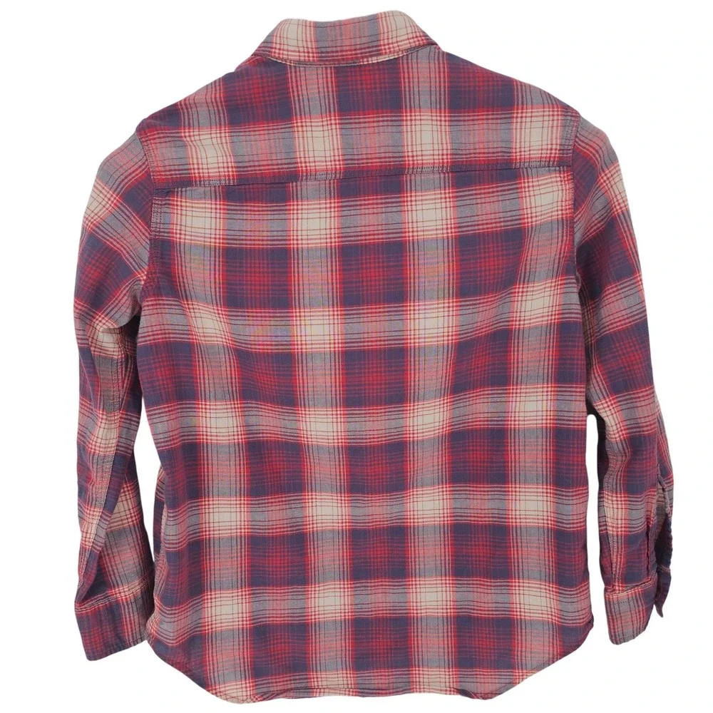 Polo Ralph Lauren Plaid Button Down Shirt Kids Size M 10 12 Boys Long Sleeve